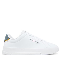 Tommy Hilfiger Tenisice Tommy Hilfiger Th Court Lth Detail Ess FM0FM05367 Bijela