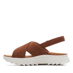 

Босоніжки Clarks DashLite Wish 26171950 Dark Tan Suede, Коричневий