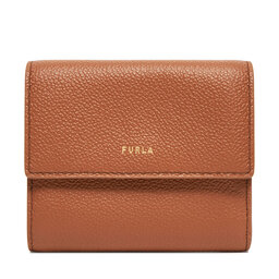 Furla Mały Portfel Damski Furla Goccia M Compact WP00469 BX3036 KH RY000 Brązowy