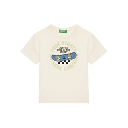 United Colors Of Benetton United Colors Of Benetton T-Shirt 3I1XG10IJ Μπεζ Regular Fit