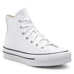 Converse Sneakers aus Stoff Converse Ctas Eva Lift Hi A02486C White/Natural Ivory/Black