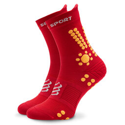 Compressport Visoke unisex čarape Compressport Pro Racing Socks v4.0 Trail XU00048B Persian Red/Blazing Orange 313