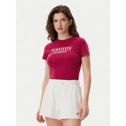 Tommy Jeans Tommy Jeans Camiseta Essential DW0DW19447 Rosa Slim Fit