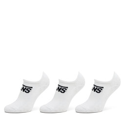Vans Súprava 3 párov krátkych pánskych ponožiek Vans Classic Kick VN000F0ZWHT1 Biela