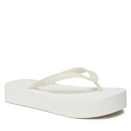 Calvin Klein Jeans Chancletas Calvin Klein Jeans Beach Sandal Flatform Logo YW0YW01092 Creamy White/Bright White YBI