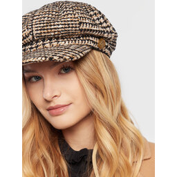 

Кашкет TWINSET 222TO5056 Check Lightwood/Nero 10257, Коричневий