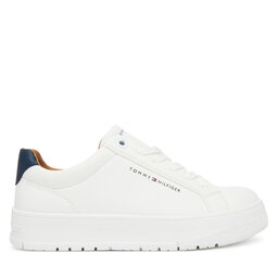 Tommy Hilfiger Sneakersy Tommy Hilfiger Low Cut Lace Up Sneaker T3X9-34091-1355 D Biały