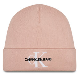 Calvin Klein Sapka Calvin Klein Monologo Embro Beanie K60K611254 Pale Conch TFT