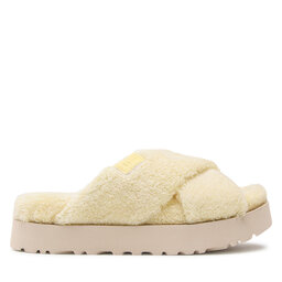 

Тапочки Ugg W Fuzz Sugar Terry Cross Slide 1126385 Bpdd, Жовтий
