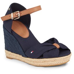 Tommy Hilfiger Espadrilles Tommy Hilfiger Basic Open Toe High Wedge FW0FW04784 Space Blue DW6
