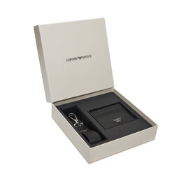 Emporio Armani Kartenetui und Schlüsselanhänger Set Emporio Armani Y4R606 Y138E 81072 Schwarz