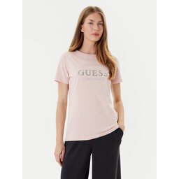 Guess Guess Футболка V5YI12 J1314 Рожевий Regular Fit