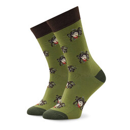 Curator Socks Skarpety wysokie unisex Curator Socks Medusa Zielony