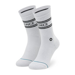 Stance Zestaw 3 par wysokich skarpet unisex Stance Basic 3 Pack Crew A556D20SRO White