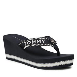 Tommy Hilfiger Infradito Tommy Hilfiger Webbing H Wedge Sandal FW0FW07149 Space Blue 0GY