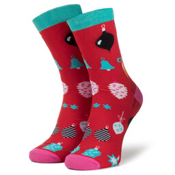 Dots Socks Дълги чорапи unisex Dots Socks DTS-SX-474-W Червен