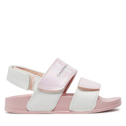 

Босоніжки Calvin Klein Jeans V1A2-80845-0376 M Pink/White X054, Рожевий