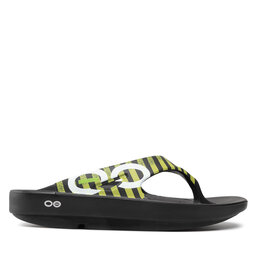 

В'єтнамки OOfos Ooriginal Sport Black/Yellow Stripe, Чорний