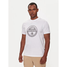 Napapijri Napapijri T-Shirt S-Bollo NP0A4I3C Weiß Regular Fit