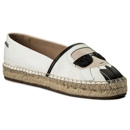 KARL LAGERFELD Espadrillas KARL LAGERFELD KL80111 White Lthr/Textile