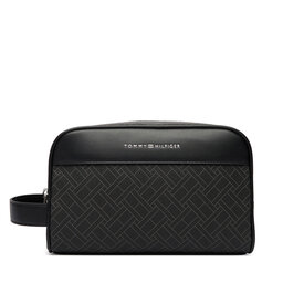 Tommy Hilfiger Kosmetiktasche Tommy Hilfiger Th Flag Monogram Washbag AM0AM14298 Schwarz