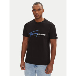 Tommy Jeans Tommy Jeans Футболка Signature Dna DM0DM20817 Чорний Regular Fit
