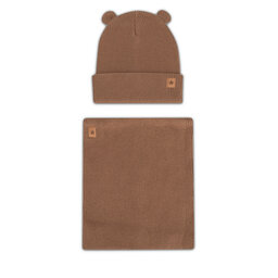 Action Boy Set căciulă și fular tip guler Action Boy 8KF-001-AW24 Maro