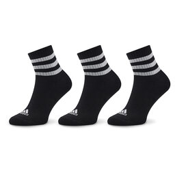 adidas Σετ 3 ζευγάρια ψηλές κάλτσες unisex adidas 3S C Spw Mid 3P IC1317 Black/White