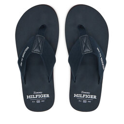 Tommy Hilfiger Čības uz pirksta Tommy Hilfiger Hilfiger 85 Beach Sandal FM0FM05339 Tumši zils