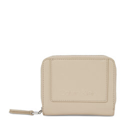 Calvin Klein Portafoglio da donna Calvin Klein Ck Set Zip Around W/Flap Md K60K611099 Doeskin PBP