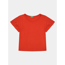 United Colors Of Benetton United Colors Of Benetton Футболка 3P4ZC10I4 Червоний Slim Fit