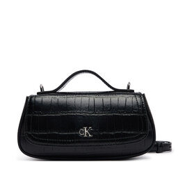 Calvin Klein Handtasche Calvin Klein Ck Croc Top Handle Bag LV04F3903G Schwarz