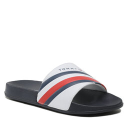

Шльопанці Tommy Hilfiger Stripes Pool Slide T3B0-32932-1172 S White 100, Білий