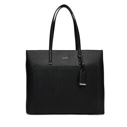 Calvin Klein Τσάντα Calvin Klein Ck Must Aop Medium Shopper W/Poc LV04F3225G Μαύρο