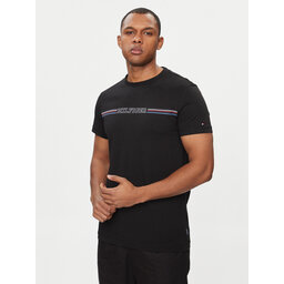 Tommy Hilfiger Tommy Hilfiger Camiseta Stripe Chest MW0MW34428 Negro Slim Fit