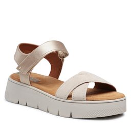 Geox Sandale Geox D Dandra 40 D35SCA022NFC1Q2L Off White/Lt Gold