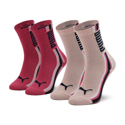 Puma Набор из 2 пар высоких детских носков Puma 935321 02 Pink Combo