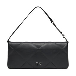 Calvin Klein Sac à main Calvin Klein Re-Lock Quilt Wristelet Clutch K60K611333 Ck Black BEH