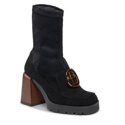 Baldowski Stiefeletten Baldowski D04468-2642-001 Zamsz Czarny/Lycra Zamsz Czarny
