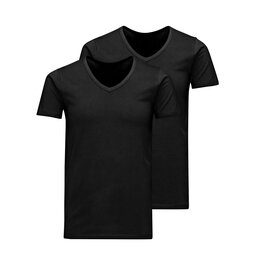 Jack&Jones Jack&Jones 2er-Set T-Shirts Basic 12133914 Schwarz Slim Fit
