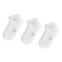 Bugatti Lågstrumpor herr 3-pack Bugatti 6765 White 660