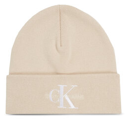 Calvin Klein Jeans Mössa Calvin Klein Jeans Monologo Embro Beanie K60K611254 Ivory YBI