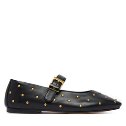 Tommy Hilfiger Ballerinas Tommy Hilfiger Th Buckle Leather Stud Ballerina FW0FW09541 Schwarz