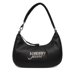 Tommy Jeans Handtasche Tommy Jeans Tjw Bold Script Shoulder Bag AW0AW17895 Schwarz