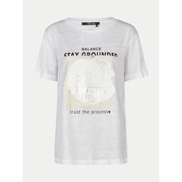 Marc Aurel Marc Aurel T-Shirt 7551 7000 73730 Λευκό Regular Fit