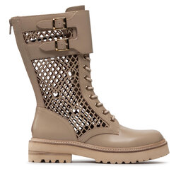 PINKO Schnürschuhe PINKO Noemi Stivale PE 22 BLKS1 1H212D Y87W Beige