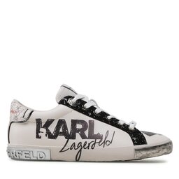 

Снікерcи KARL LAGERFELD KL60111 White Lthr w/Black, Білий
