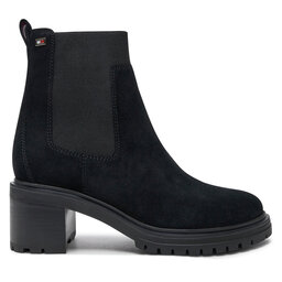 Tommy Hilfiger Kotníková obuv s elastickým prvkem Tommy Hilfiger FW0FW08429 Černá