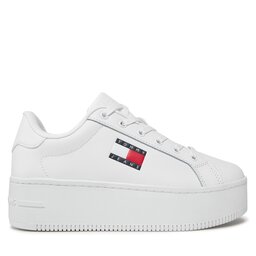 Tommy Jeans Sneakersy Tommy Jeans Tjw Flatform Ess EN0EN02518 White YBS