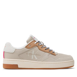 

Снікерcи Calvin Klein Jeans Basket Cupsole Fluo Contrast YW0YW00920 Eggshell/Raspberry Sorbet 0F4, Бежевий